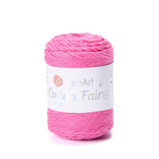 5539 Пряжа Cotton Fair 4/4 YarnArt, 50г - 80 м, рожевий, 100% бавовна