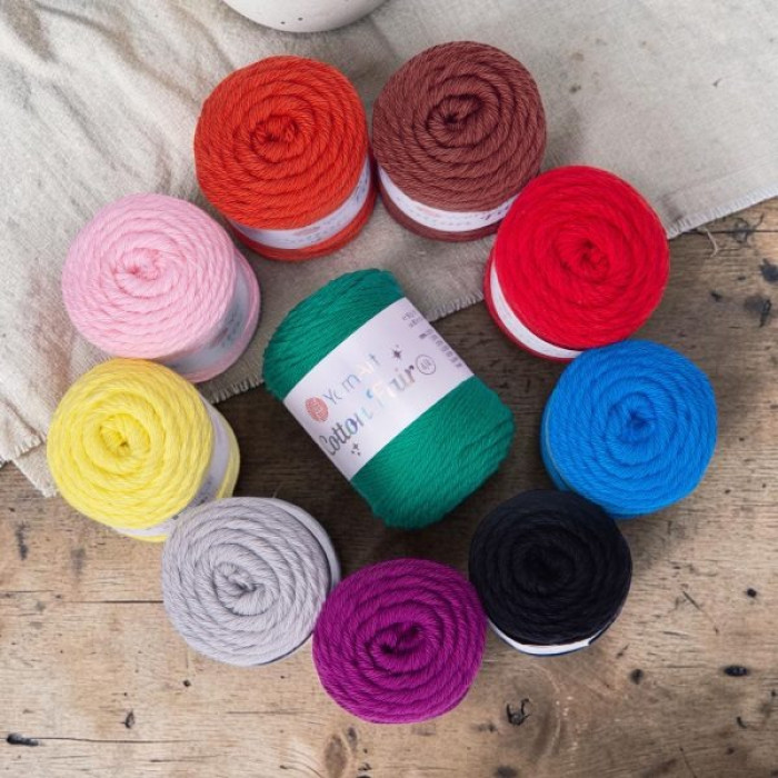 5542 Пряжа Cotton Fair 4/4 YarnArt, 50г - 80 м, бузковий, 100% бавовна