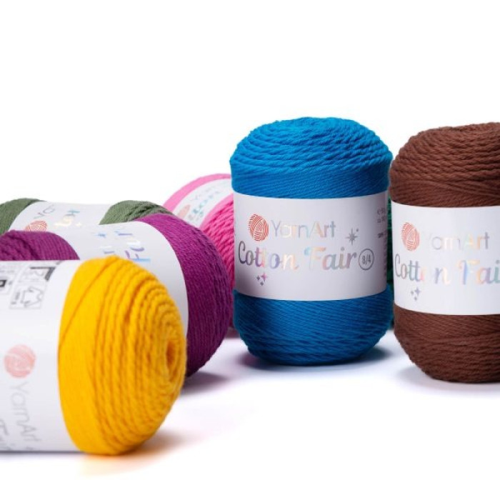 5546 Пряжа Cotton Fair 8/4 YarnArt, 50г - 160 м, бордовий, 100% бавовна