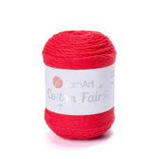 5547 Пряжа Cotton Fair 8/4 YarnArt, 50г - 160 м, яскраво-червоний, 100% бавовна