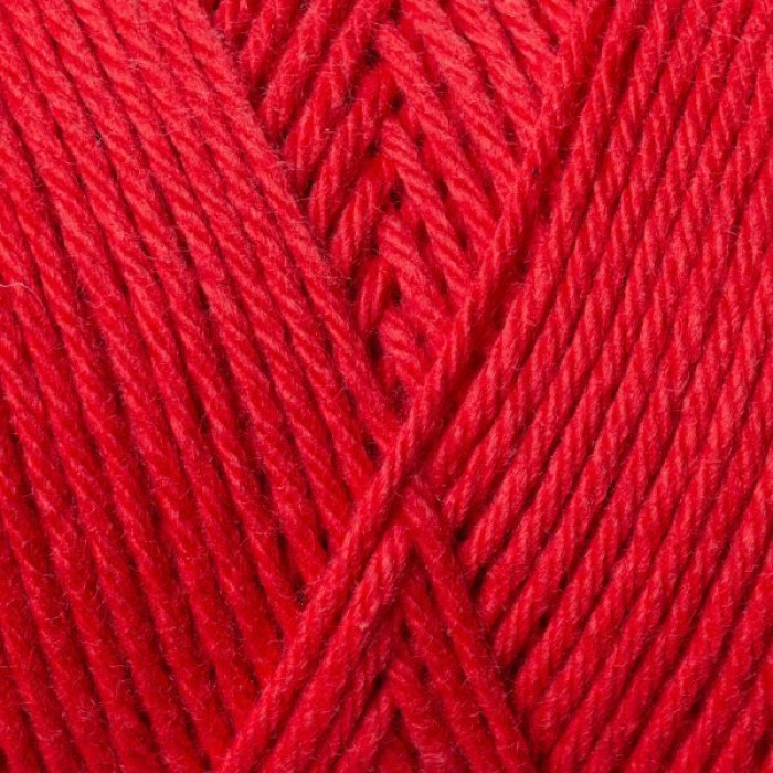 5547 Пряжа Cotton Fair 8/4 YarnArt, 50г - 160 м, яскраво-червоний, 100% бавовна