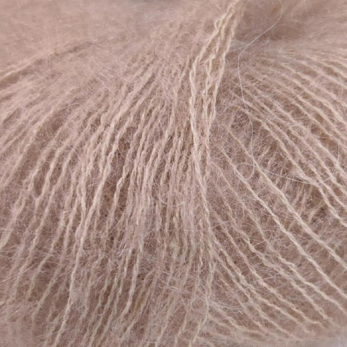 555 Пряжа Mondial Kid Seta, 25г - 210м, суха троянда, 70% суперкід мохер, 30% шовк