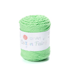 5556 Пряжа Cotton Fair 4/4 YarnArt, 50г - 80 м, салатовий, 100% бавовна