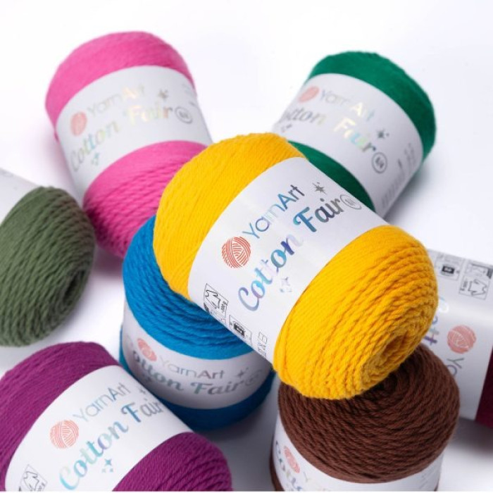 5572 Пряжа Cotton Fair 8/4 YarnArt, 50г - 160 м, синій, 100% бавовна