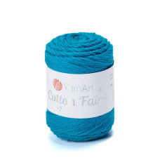 5576 Пряжа Cotton Fair 4/4 YarnArt, 50г - 80 м, морський, 100% бавовна
