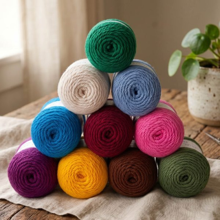 5586 Пряжа Cotton Fair 8/4 YarnArt, 50г - 160 м, блідо-рожевий, 100% бавовна