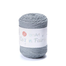 5592 Пряжа Cotton Fair 4/4 YarnArt, 50г - 80 м, темно-сірий, 100% бавовна