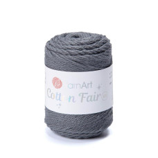 5593 Пряжа Cotton Fair 4/4 YarnArt, 50г - 80 м, графітовий, 100% бавовна
