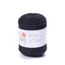 5594 Пряжа Cotton Fair 8/4 YarnArt, 50г - 160 м, чорний, 100% бавовна