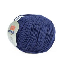 56 Пряжа Adriafil Alterego Filato, 150г - 385м, синій, 100% мерсенізована бавовна