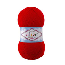 56 Пряжа Cotton Gold Fine Baby 100г-470мм (червоний). Alize