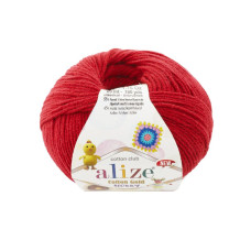56 Пряжа Cotton Gold Hobby New  50г-165мм (червоний). Alize