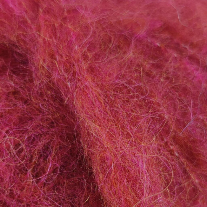 56 Пряжа Laines du Nord Alpaca Brushed, 50г - 115м, червоний, 50% альпака, 35% вовна, 15% нейлон