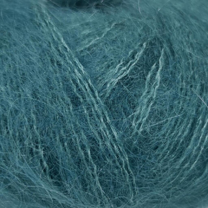 561 Пряжа Mondial Kid Seta, 25г - 210м, смарагдовий, 70% суперкід мохер, 30% шовк