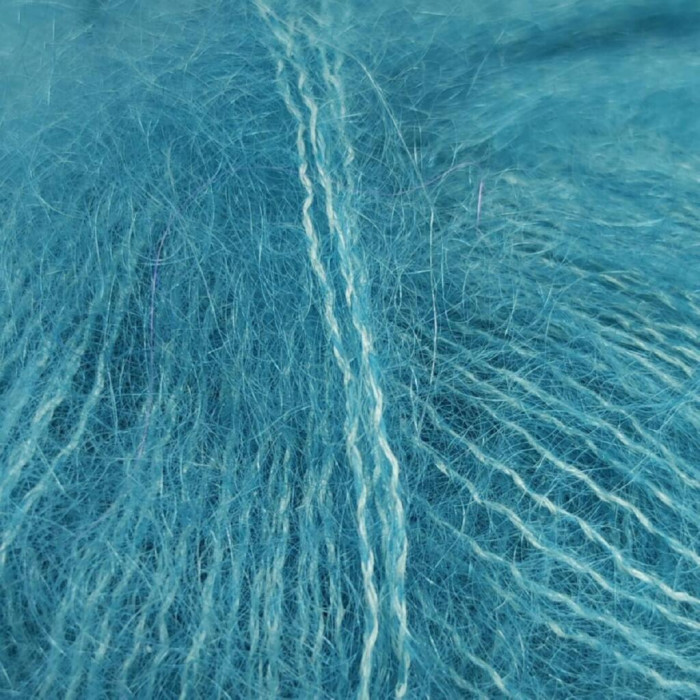 562 Пряжа Mondial Kid Seta, 25г - 210м, бірюзовий, 70% суперкід мохер, 30% шовк