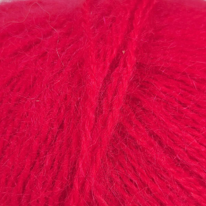 563 Пряжа Mondial Dolce Mohair, 50г - 150м, червоний, 60% кід мохер, 40% акрил