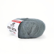 565 Пряжа Mondial Kid Seta, 25г - 210м, блакитна ялина, 70% суперкід мохер, 30% шовк