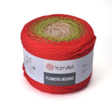 567 Пряжа Flowers Merino 225гр-590м (різнокольоровий). YarnArt
