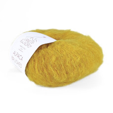 57 Пряжа Laines du Nord Alpaca Brushed, 50г - 115м, гірчичний, 50% альпака, 35% вовна, 15% нейлон