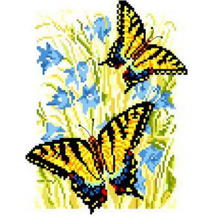 571 Жовті метелики. Світ Можливостей. Канва з нанесеним малюнком