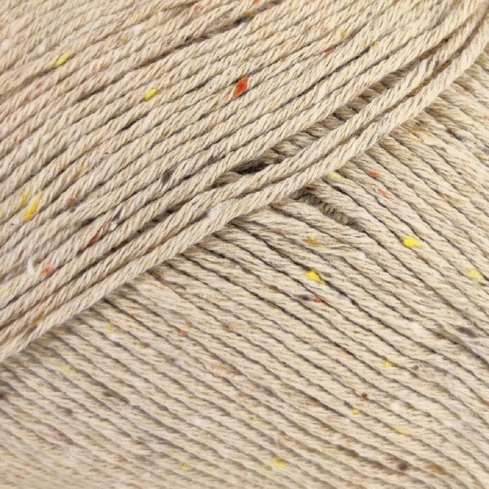 5718 Пряжа Laines du Nord Cotton Silk Tweed, 100г - 280м, бежевий, 90% бавовна, 10% шовк