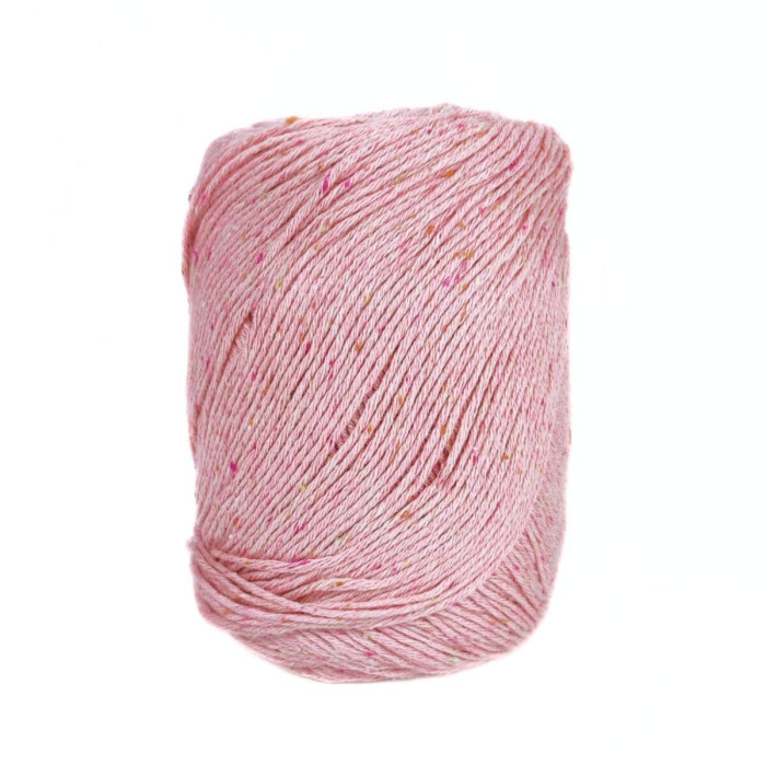 5720 Пряжа Laines du Nord Cotton Silk Tweed, 100г - 280м, ніжно-рожевий, 90% бавовна, 10% шовк