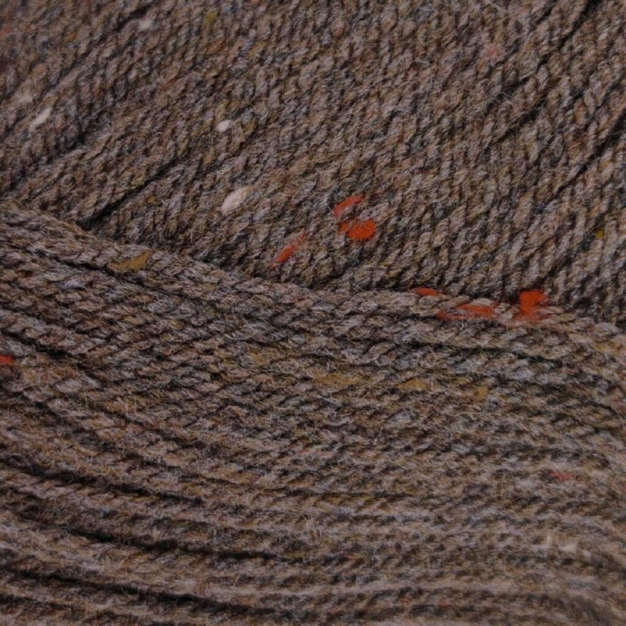 577 Пряжа Mondial Oxford, 300г - 600м, темно-коричневий, 25% вовна, 5% віскоза, 70% мікрофібра PC