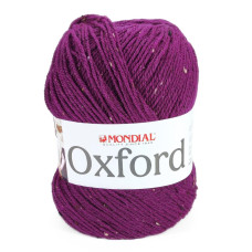 579 Пряжа Mondial Oxford, 300г - 600м, темно-рожевий, 25% вовна, 5% віскоза, 70% мікрофібра PC
