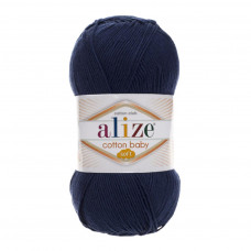 58 Пряжа Cotton Baby Soft 100гр - 270м (Синій) Alize(Знятий з виробництва)
