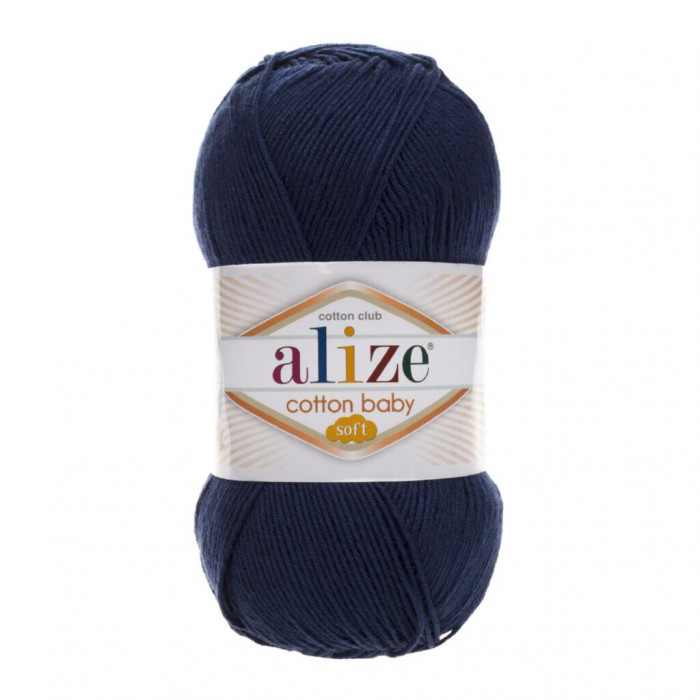 58 Пряжа Cotton Baby Soft 100гр - 270м (Синій) Alize(Знятий з виробництва)