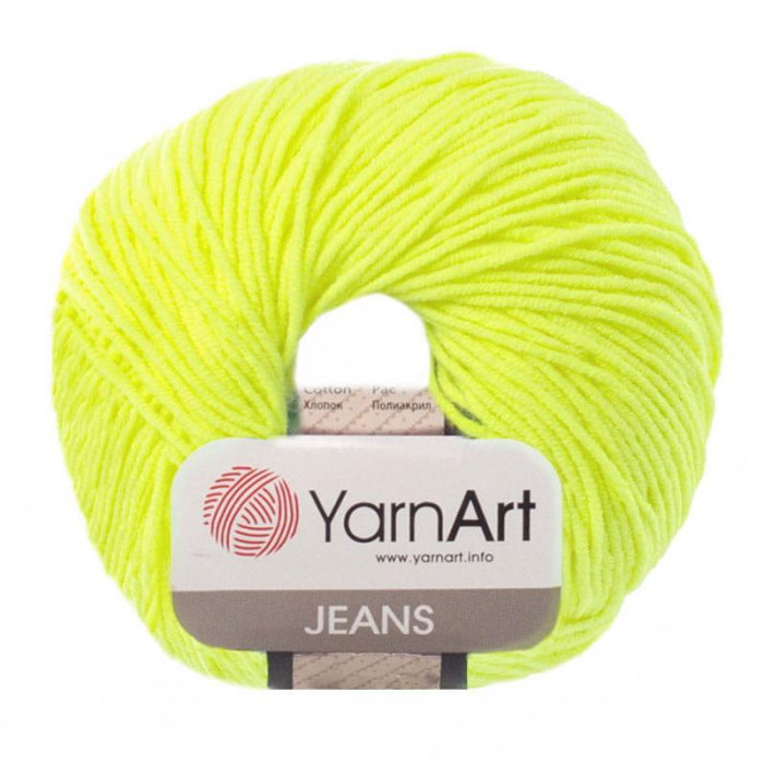 58 Пряжа Jeans 50гр - 160м (Лимонний) YarnArt
