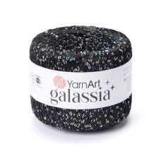 5805 Пряжа Galassia YarnArt , 25г - 112м, чорний, 100% поліестер