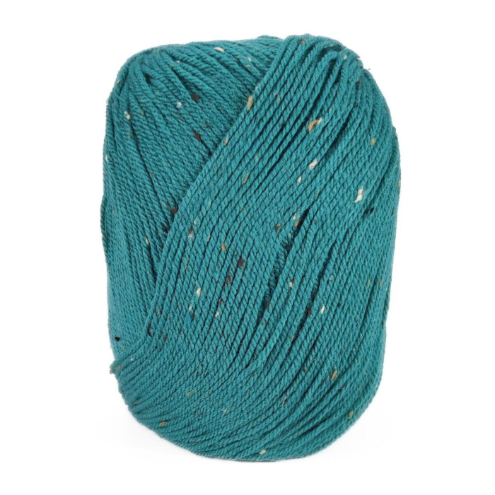581 Пряжа Mondial Oxford, 300г - 600м, бірюзовий, 25% вовна, 5% віскоза, 70% мікрофібра PC