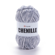 582 Пряжа Chenille, 100гр-90м (світло-сірий). YarnArt