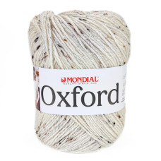 582 Пряжа Mondial Oxford, 300г - 600м, білий, 25% вовна, 5% віскоза, 70% мікрофібра PC