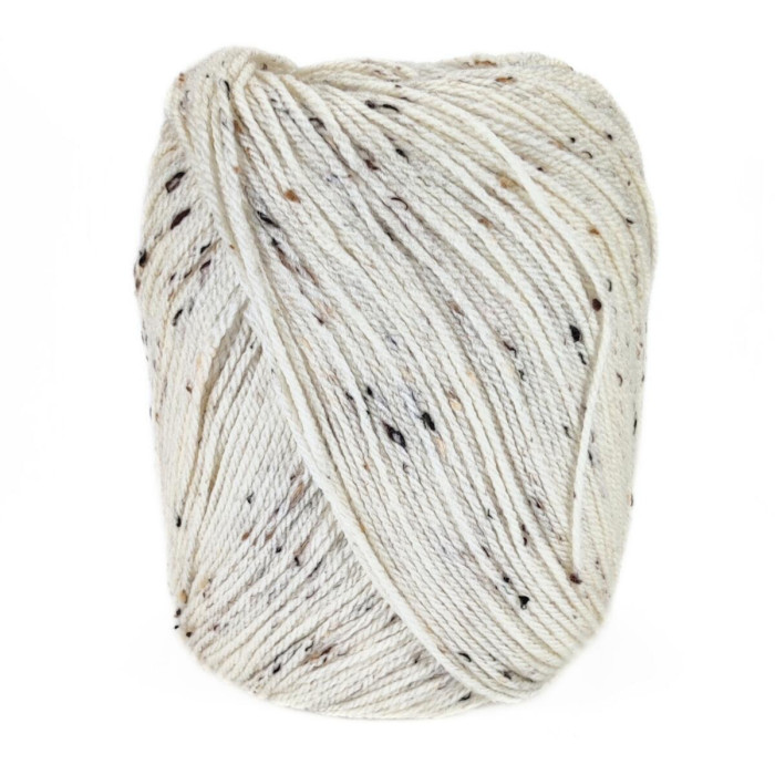 582 Пряжа Mondial Oxford, 300г - 600м, білий, 25% вовна, 5% віскоза, 70% мікрофібра PC