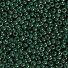 58240 10/0 чеський бісер Preciosa, 5 г, зелений темний, непрозорий глазурований