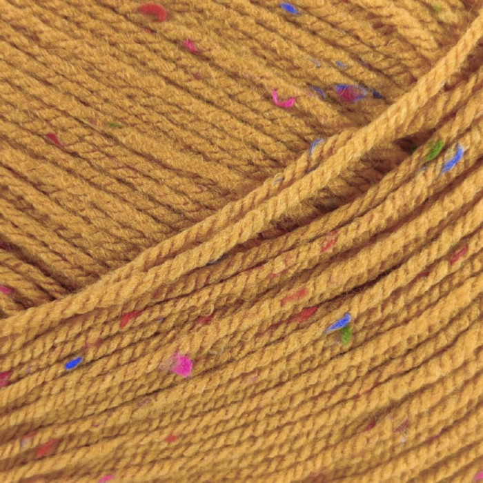 584 Пряжа Mondial Oxford, 300г - 600м, жовтий, 25% вовна, 5% віскоза, 70% мікрофібра PC