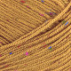 584 Пряжа Mondial Oxford, 300г - 600м, жовтий, 25% вовна, 5% віскоза, 70% мікрофібра PC