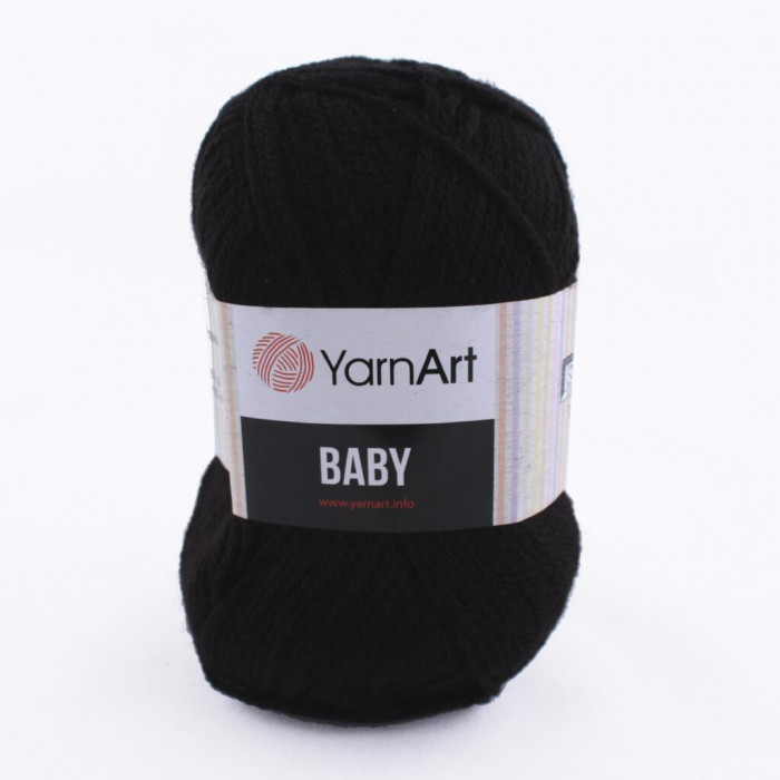 585 Пряжа Baby 50гр - 150м (Чорний) YarnArt