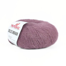 586 Пряжа Mondial Dolce Mohair, 50г - 150м, какао, 60% кід мохер, 40% акрил