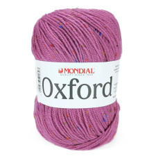 587 Пряжа Mondial Oxford, 300г - 600м, рожевий, 25% вовна, 5% віскоза, 70% мікрофібра PC