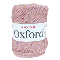 588 Пряжа Mondial Oxford, 300г - 600м, пастельно-рожевий, 25% вовна, 5% віскоза, 70% мікрофібра PC