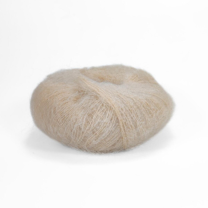 5893 Пряжа Lana Gatto Mohair Royal, 25г - 215м, пісочний, 80% кід мохер, 20% нейлон