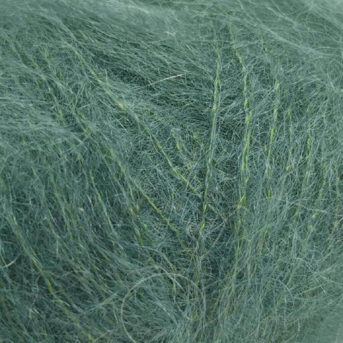 5896 Пряжа Lana Gatto Mohair Royal, 25г - 215м, малахіт, 80% кід мохер, 20% нейлон