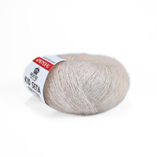 590 Пряжа Mondial Kid Seta, 25г - 210м, перлинний, 70% суперкід мохер, 30% шовк