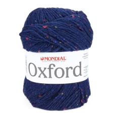 592 Пряжа Mondial Oxford, 300г - 600м, синій, 25% вовна, 5% віскоза, 70% мікрофібра PC