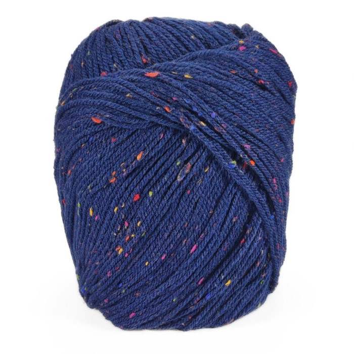 592 Пряжа Mondial Oxford, 300г - 600м, синій, 25% вовна, 5% віскоза, 70% мікрофібра PC