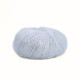 593 Пряжа Mondial Kid Seta, 25г - 210м, блакитна крейда, 70% суперкід мохер, 30% шовк