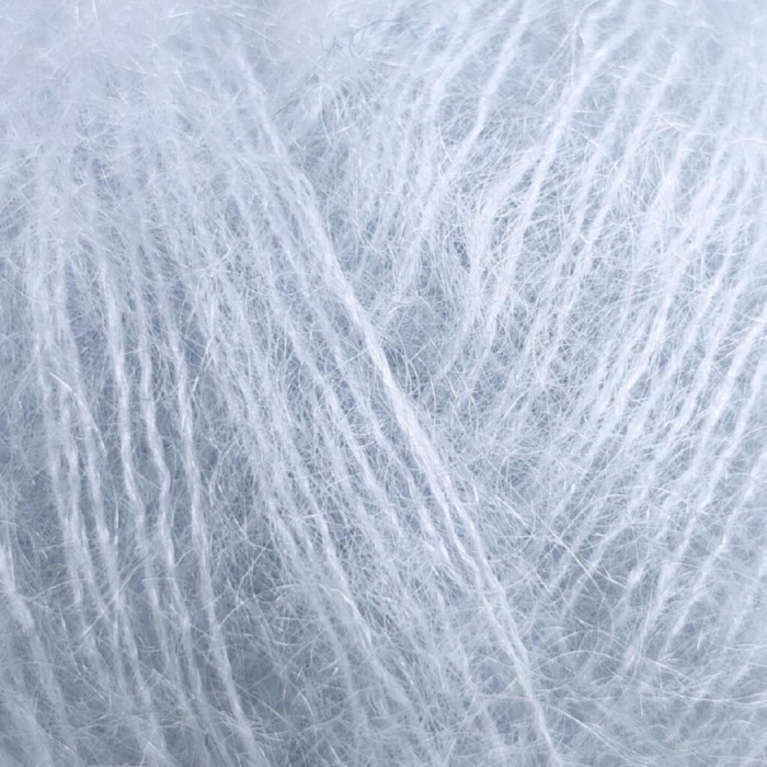 593 Пряжа Mondial Kid Seta, 25г - 210м, блакитна крейда, 70% суперкід мохер, 30% шовк